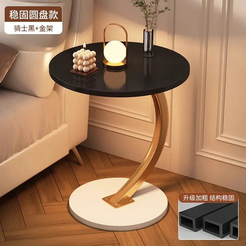 Space-Saving Round Coffee Table with Storage – view 10, modern home furniture